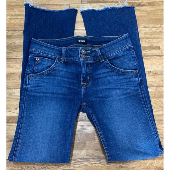 Hudson's Bay Company Denim - Hudson Blake Jeans 27x31 Bootcut Y2K Streetwear Low Rise Distressed Frayed Hem